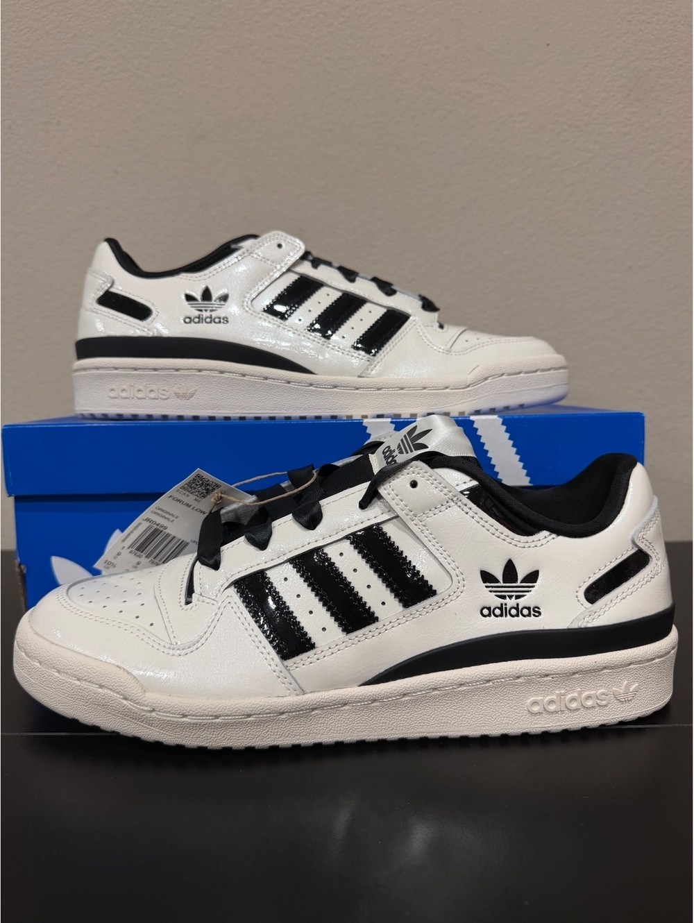 Size 10.5 - Adidas Women’s Forum Low CL “Off White Core Black”